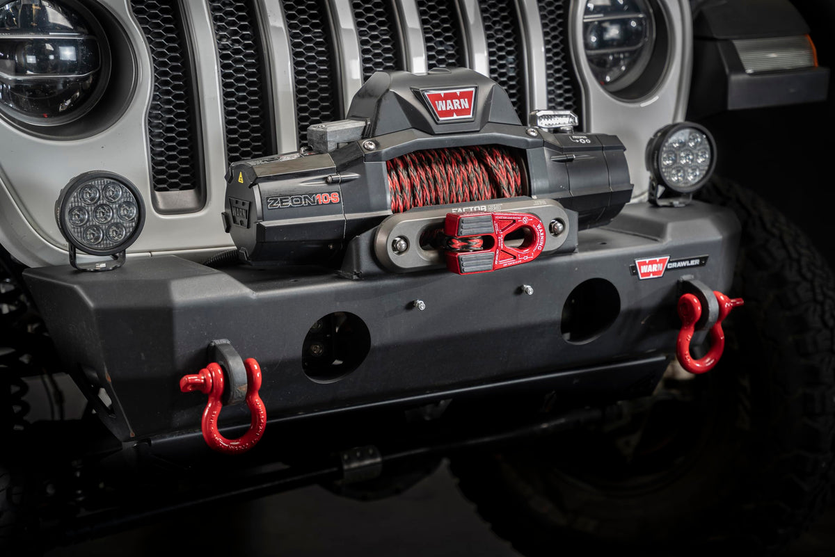 FACTOR 55 00080-01 Factor 55 Flatlink E Closed Winch System, Compatible with All Roller Fairlead License Plate Brackets - Red