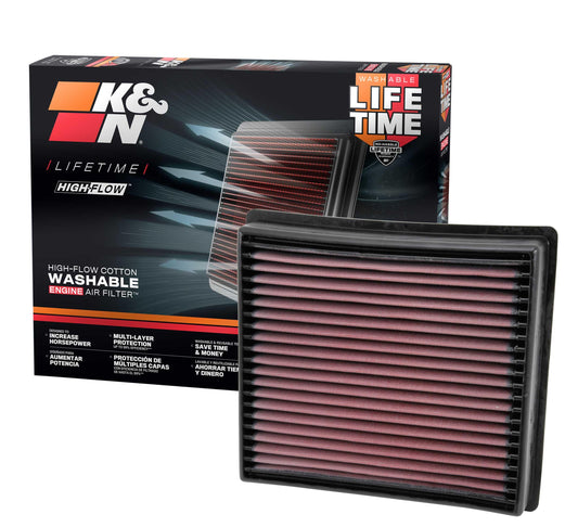 K&N FILTER 33-5005 K&N Performance Diesel High-Flow Lifetime Engine Air Filter: Increase Power: Premium, Washable: Compatible with 2013-2026 RAM: 2500, 3500, 4500, 5500, 33-5005