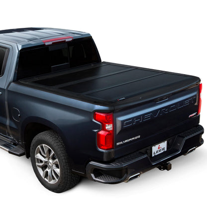 LEER 631120 LEER HF350M 3-Panel Folding Tonneau Cover, Fits 2019 GM Silverado/Sierra Limited Classic Body with 5'8" Truck Bed