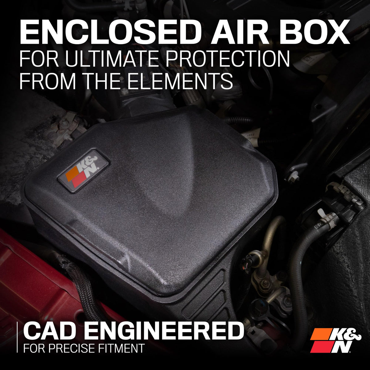 K&N FILTER 63-1592 K&N Cold Air Intake System: High-Flow Air Filter, Increase Performance & Towing: Compatible with 2013-2018 RAM: 2500, 63-1592