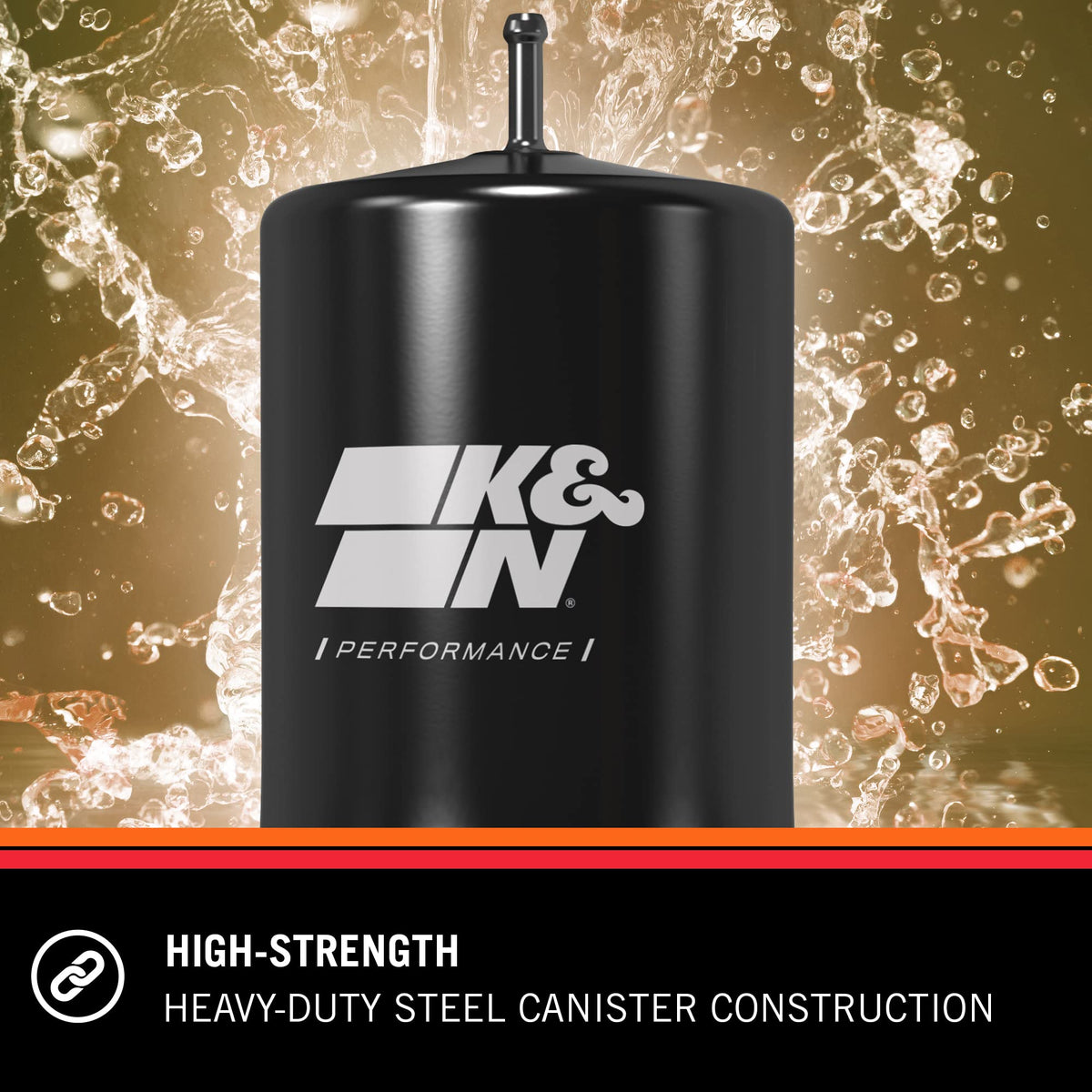 K&N FILTER PF-2100 K&N Gasoline Fuel Filter: High Performance Fuel Filter, Premium Engine Protection, Compatible with 1982-2012 GM Truck/Passenger Car Fuel Injected Gasoline Engines, PF-2100
