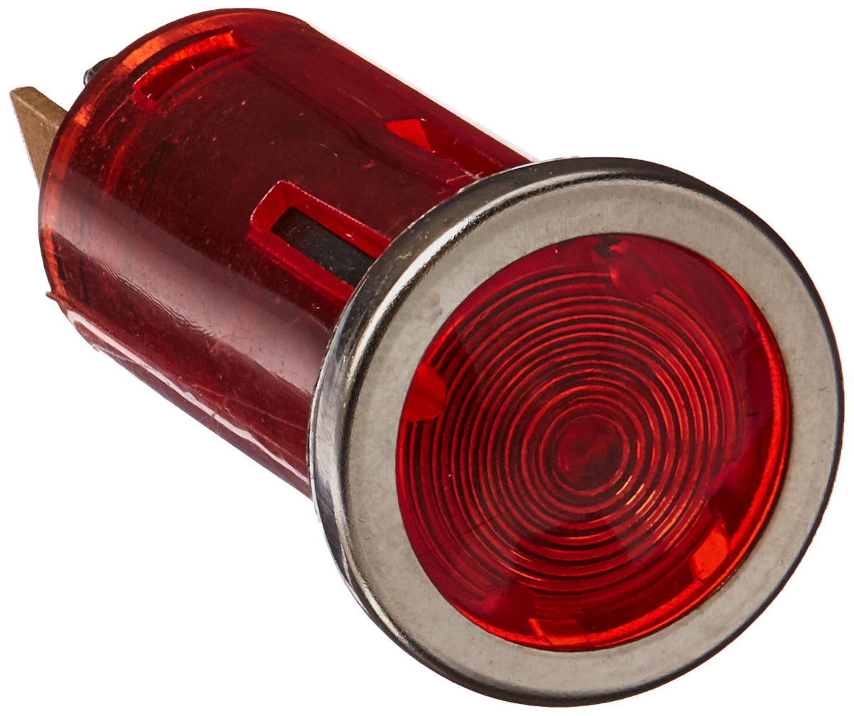 WIRTHCO 20543 WirthCo Battery Doctor 12 Volt Red Indicator Light, Chrome Bezel, 1/2 Inch Round Panel Mount (20543)