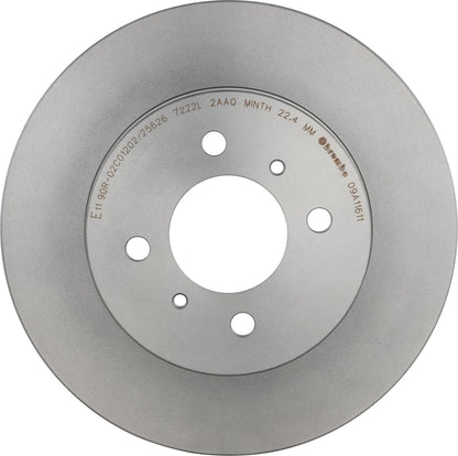 BREMBO 09A11611C02 Brembo 09.A116.11 UV Coated vented Front Brake Rotor HAFEI/MITSUBISHI/PROTON OE# MB699285