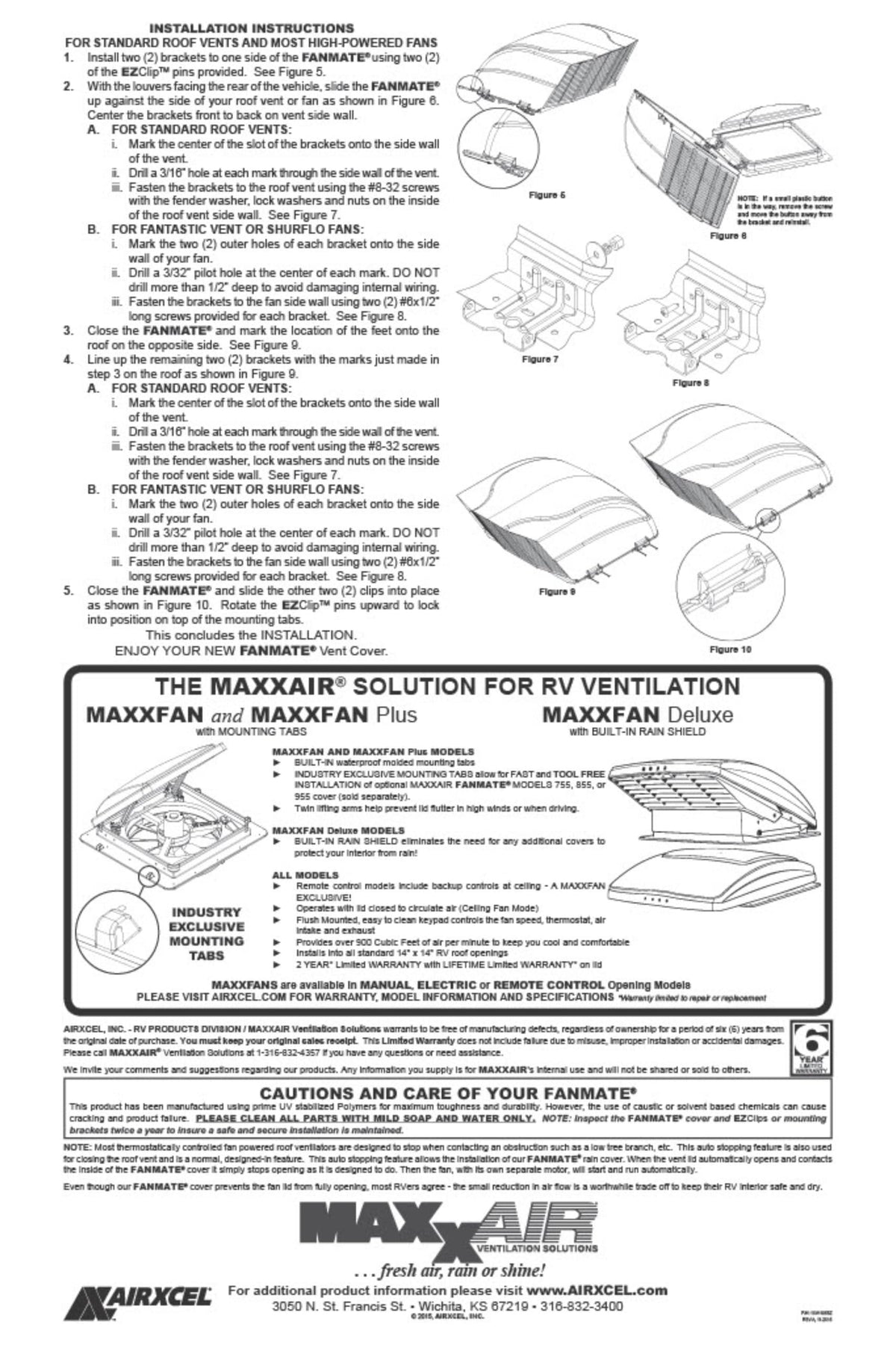 MAXXAIR VENT 00-933051 MAXXAIR Maxx I+ RV Roof Vent Cover, Zero-Leak, White 00-933051