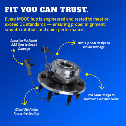 MOOG 512357 MOOG 512357 Wheel Bearing and Hub Assembly for Chevrolet Impala