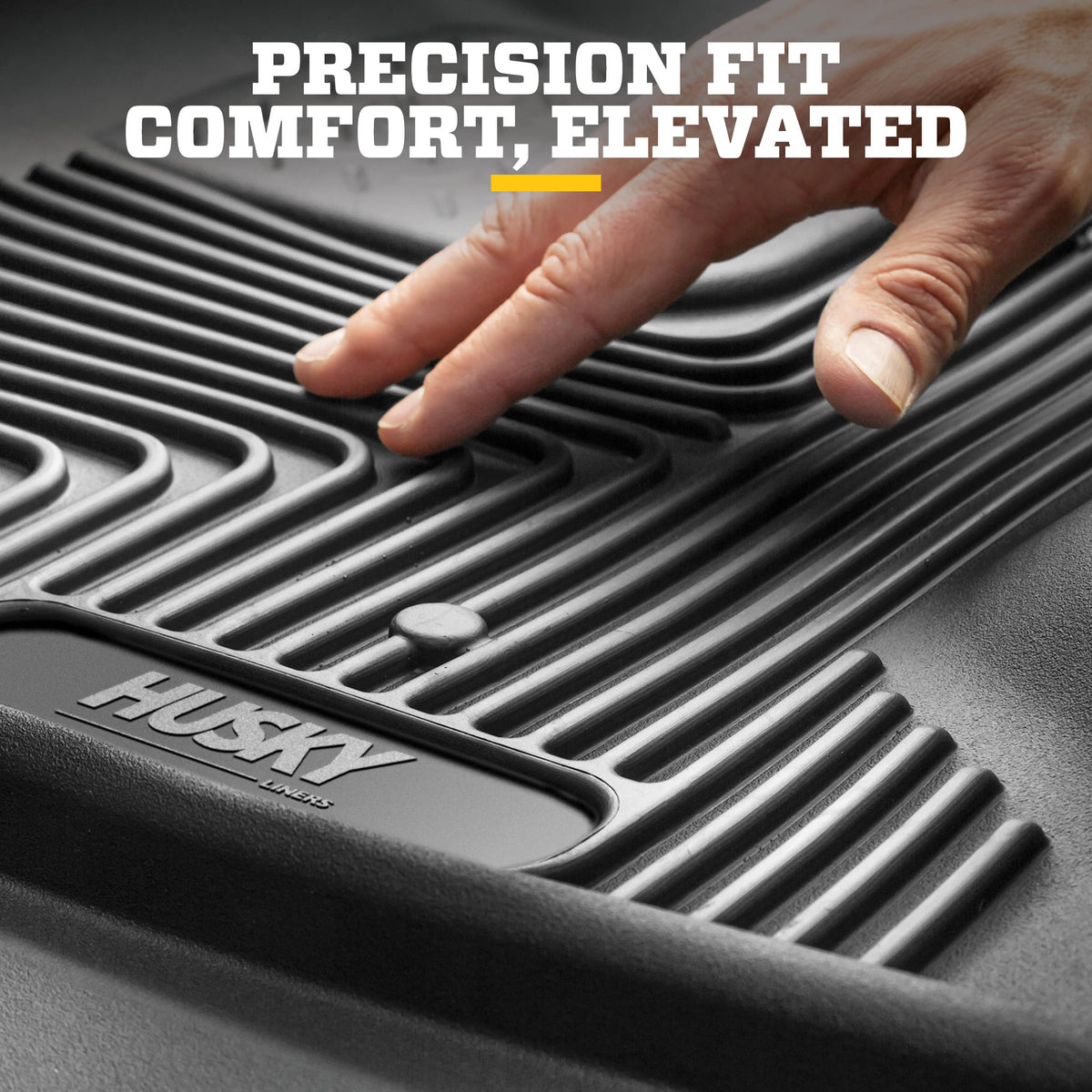 Husky Liners 51451 Husky Liners X-act Contour Floor Mats – Fits 2022-2026 Ford Maverick (Hybrid Models Only) – Front Row, 2-pc Black - 51451