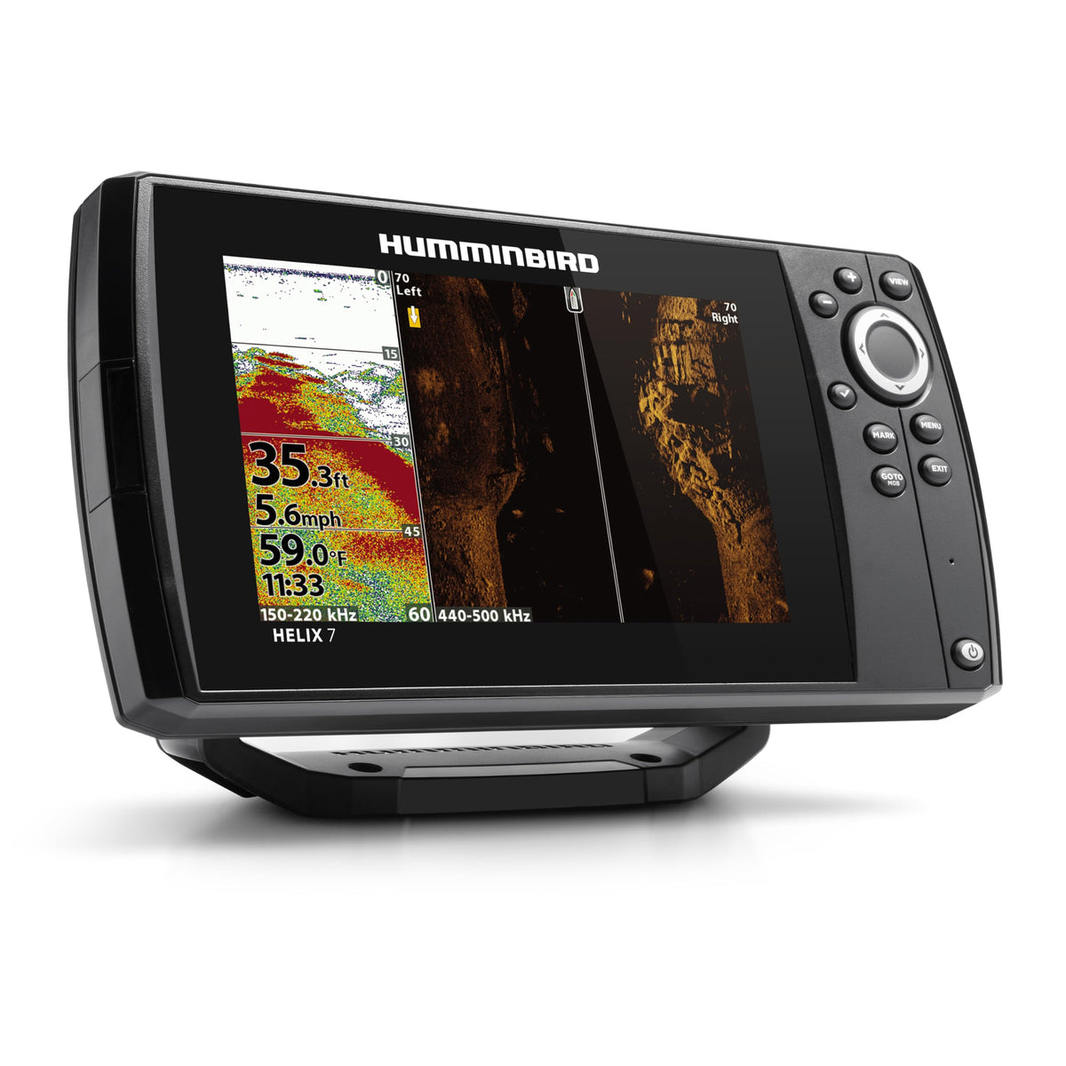 HUMMINBIRD 411920-1 Humminbird Helix 7 G4 GPS Fish Finder with Transducer, Dual Spectrum Chirp Sonar & Side Imaging