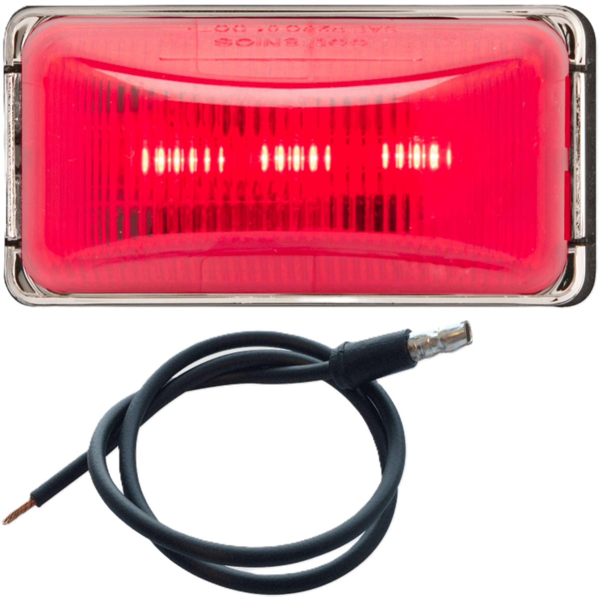 OPTRONICS MCL91RB Optronics - MCL91RB - LED MARK LIGHT MINI CHROME RED - (Pack of 1)