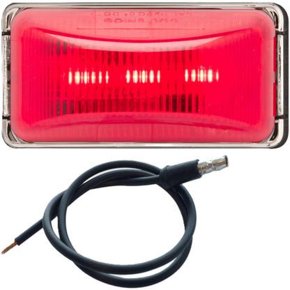 OPTRONICS MCL91RB Optronics - MCL91RB - LED MARK LIGHT MINI CHROME RED - (Pack of 1)