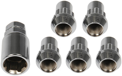 Dorman 712-628 WHEEL NUT LOCK CHROME ACORN SET M14-1.50