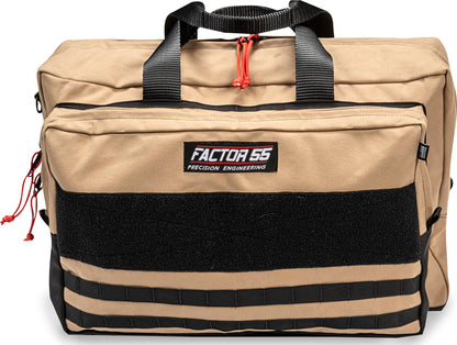 FACTOR 55 00483 Factor 55 Ultimate Recovery Gear Bag Made from Cordura and Heavy-Duty Zippers, Large - Tan