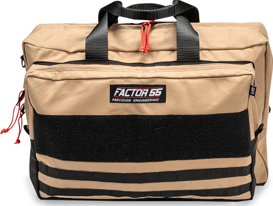FACTOR 55 00483 Factor 55 Ultimate Recovery Gear Bag Made from Cordura and Heavy-Duty Zippers, Large - Tan