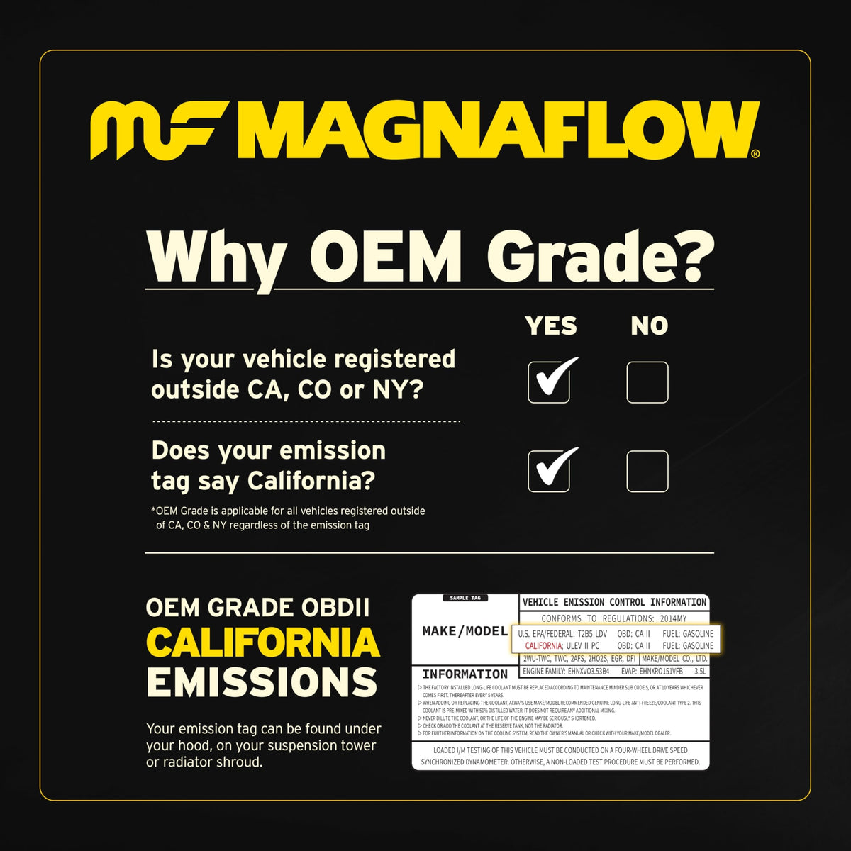 MAGNAFLOW 280112 MagnaFlow Direct-Fit Catalytic Converter 280112 (Federal/EPA Compliant)