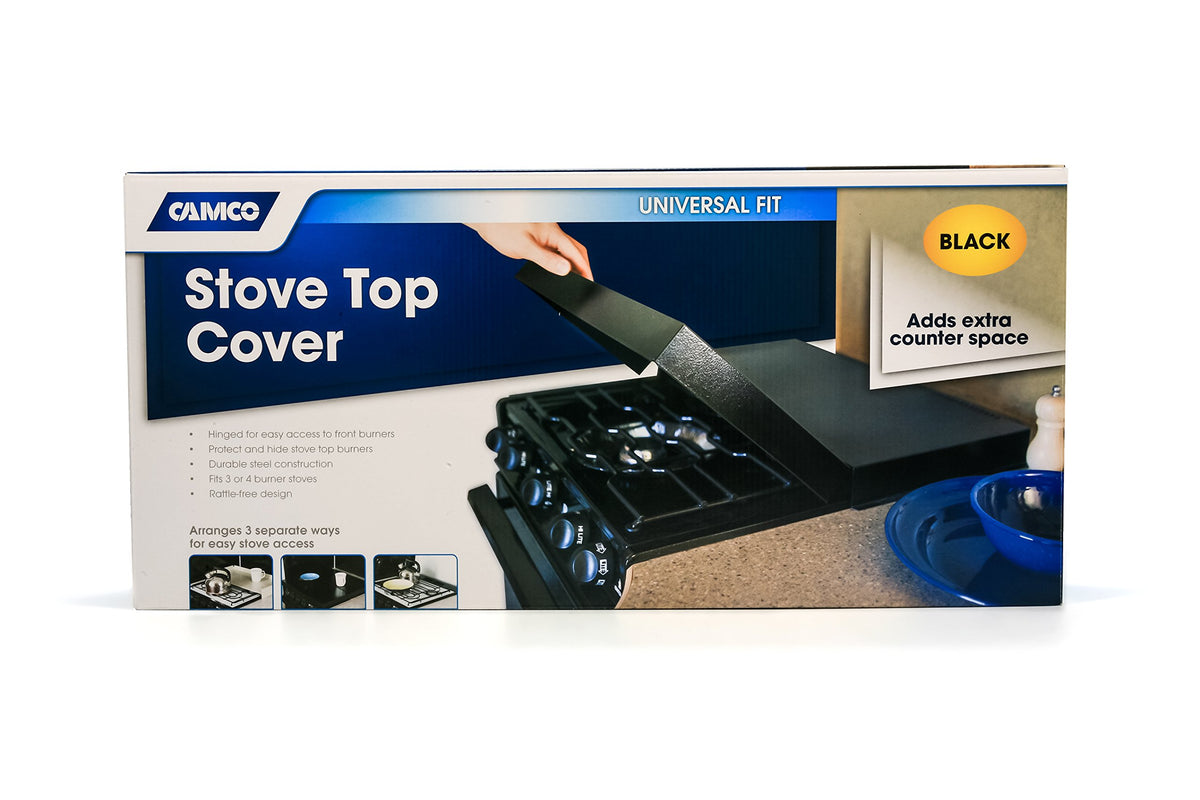 CAMCO 43554 Camco Camper/RV Stove Top Cover - Fits Most 3 or 4 Burner RV/Boat Stoves