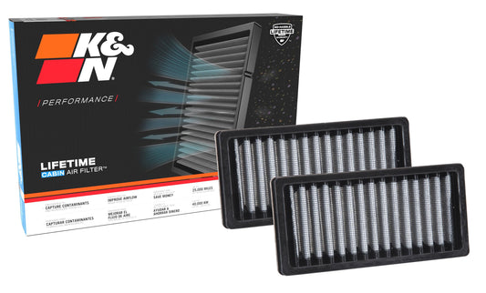 K&N FILTER VF1010 K&N LIFETIME Cabin Air Filter: Washable, Clean Air for your Cabin, VF1010