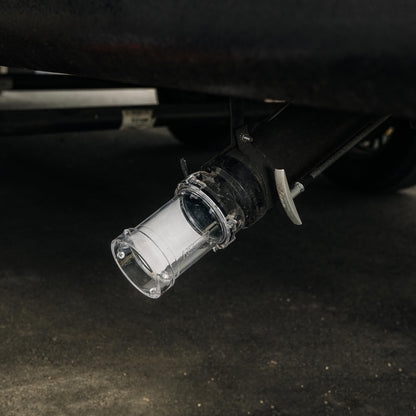 CAMCO 39572 Camco Clear RV Sewage Hose Adapter - Extend Your Sewer Hose Outlet & See When the System is Fully Rinsed - Camper Sewer Hose Extender Measures 5 Inches (39572)