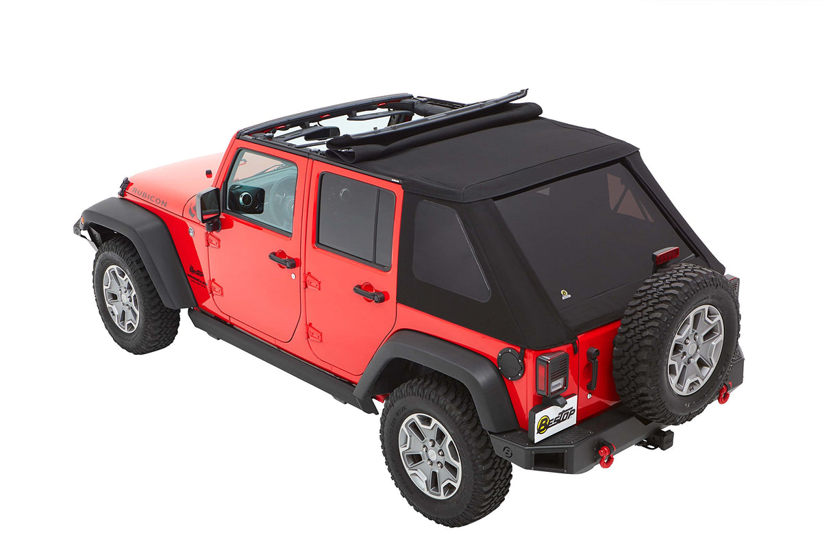 BESTOP 56853-35 Bestop Trektop Black Diamond 5685335 for Jeep Wrangler JK 4-Door 2007-2018