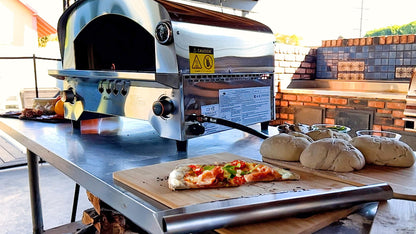 FLAME KING YSN-SSPZG Flame King Propane Gas Pizza & Food Outdoor Oven for Camping, Backyard, Tailgating