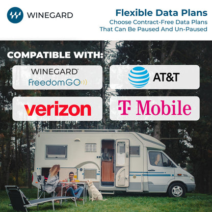 WINEGARD WF2-435 Winegard 434719 Connect 2.0 4G2 (WF2-435) 4G LTE and Wi-Fi Extender for RVs