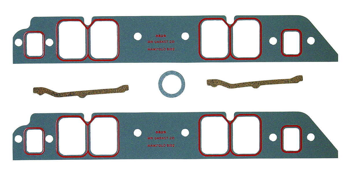 MR GASKET 5828 Mr. Gasket 5828 Rectangular Ultra-Seal Intake Manifold Gasket Set , Grey
