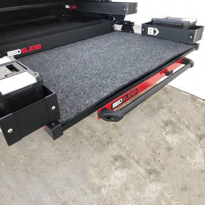 Bedslide BSA-MKB Bedslide Bedbin Mini Kix Truck Bed Organizer, Storage Bin Attachments, 2 Boxes for Additional 7x18 Inches of Space on Each Side, Black