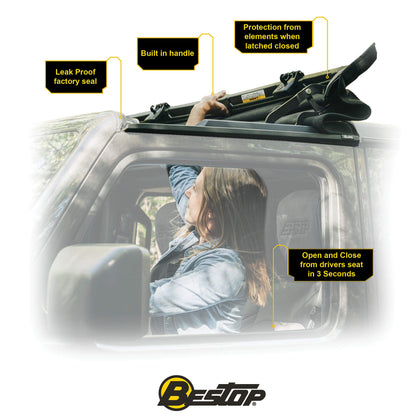 BESTOP 52453-17 Bestop Sunrider for Hardtop 5245317 for Jeep Wrangler JK 2007-2018