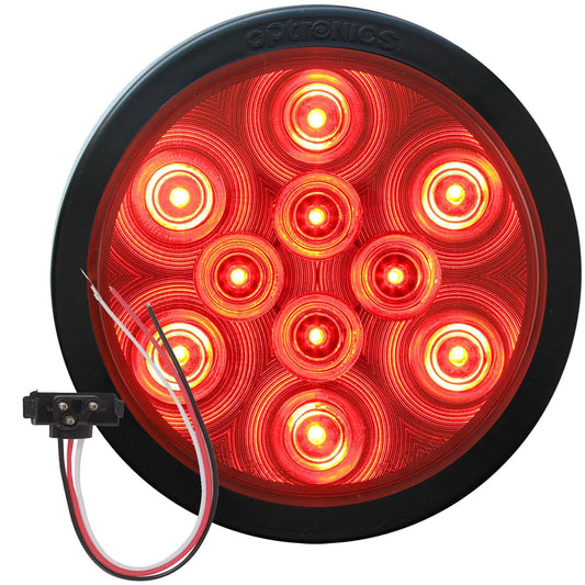 OPTRONICS STL43RKBP Optronics STL43RKBP Red 4" Round Sealed LED Lights