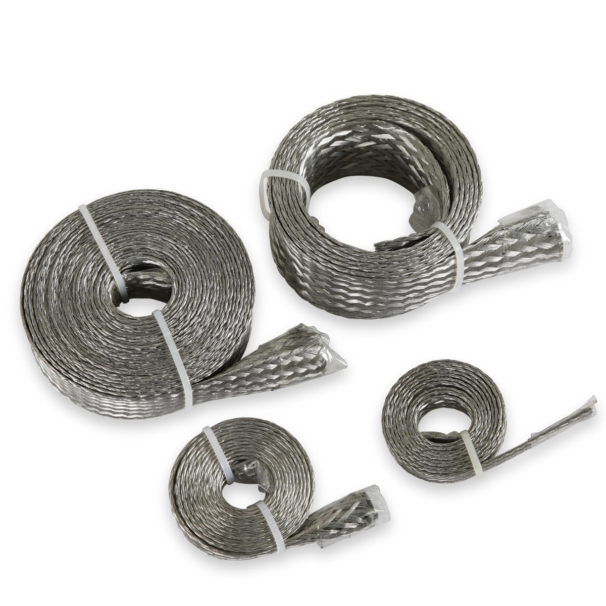 MR GASKET 8092 Mr. Gasket 8092 Flex-Braid Hose Sleeving Kit, Silver, 0.250 in.