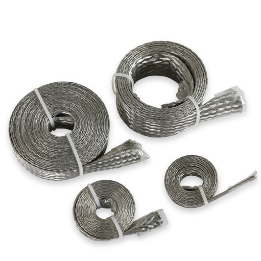 MR GASKET 8092 Mr. Gasket 8092 Flex-Braid Hose Sleeving Kit, Silver, 0.250 in.
