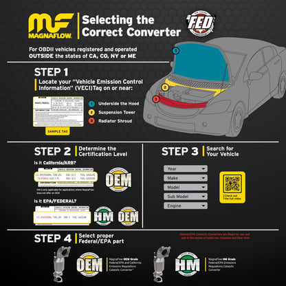 MAGNAFLOW 54309 MagnaFlow Universal Catalytic Converter 54309 (Federal/EPA Compliant)