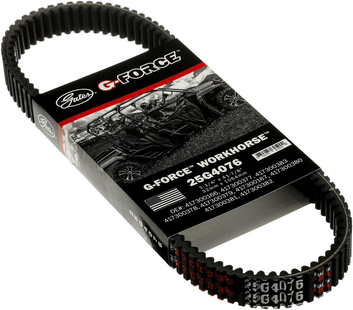 Gates 25G4076 G-Force WorkHorse Continuously Variable