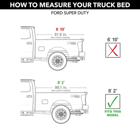 RealTruck 152M-XT RealTruck Roll-N-Lock M-Series XT Retractable Truck Bed Tonneau Cover – 152M-XT – Fits 2017 - 2025 Ford F-250/350 Super Duty 8' 2" Bed (98.1")