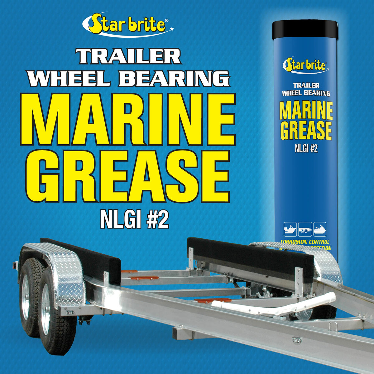 STAR BRITE 026003 Star Brite Trailer Wheel Bearing Grease, 2-Pack of 3 Oz. Cartridges