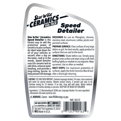 STAR BRITE 203722 Star Brite 203722 CERAMIC SPEED DETAILER 22 OZ.