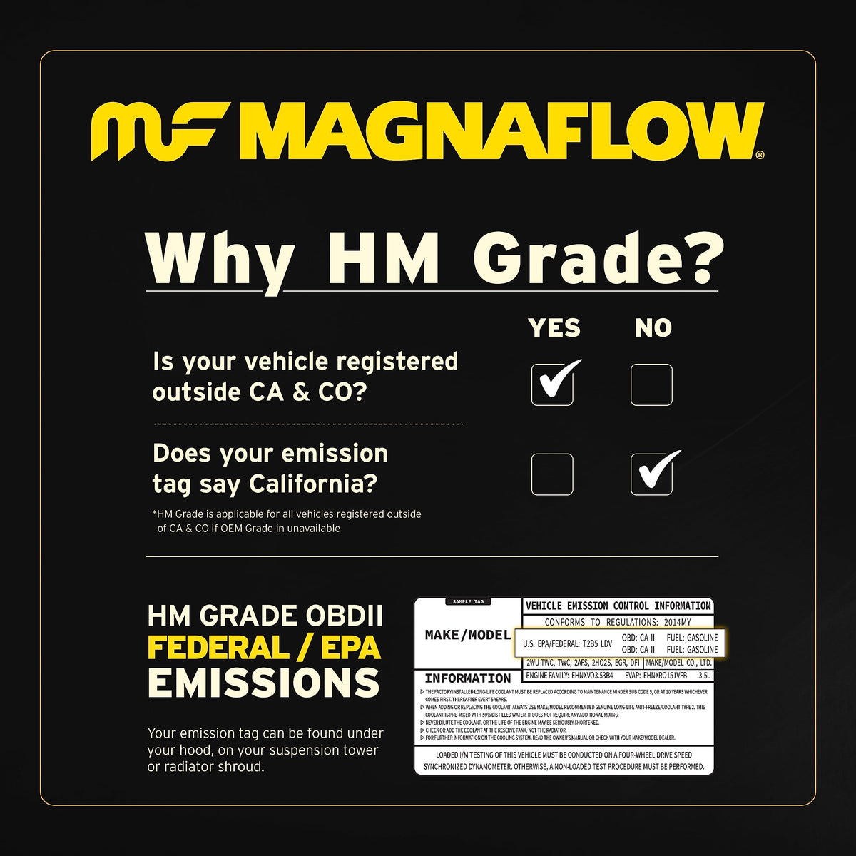 MAGNAFLOW 99304HM MagnaFlow Universal Catalytic Converter 99304HM (Federal/EPA Compliant)