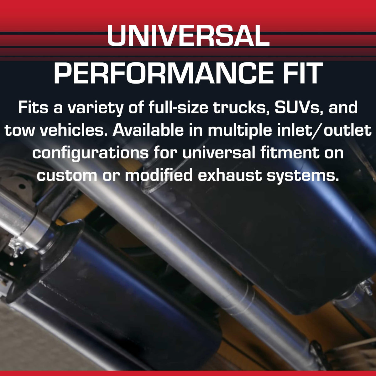 FLOWMASTER 524553 Flowmaster Super 50 Series Muffler – Dual In 2.25" / 3.00" Center Out
