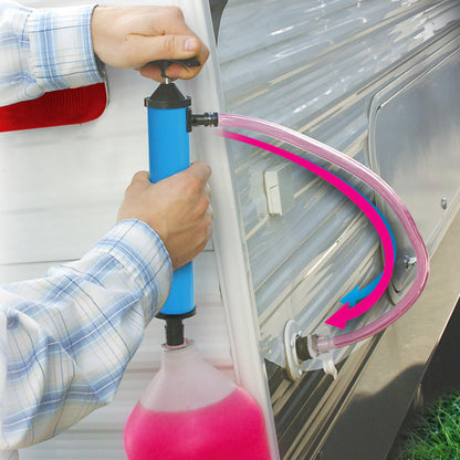 CAMCO 36003 Camco RV Antifreeze Hand Pump Kit - RV Winterizing Kit - Protect RV Plumbing & Simplify The RV Winterizing Process - Manually Pump Antifreeze Directly into The RV Waterline & Supply Tanks (36003)