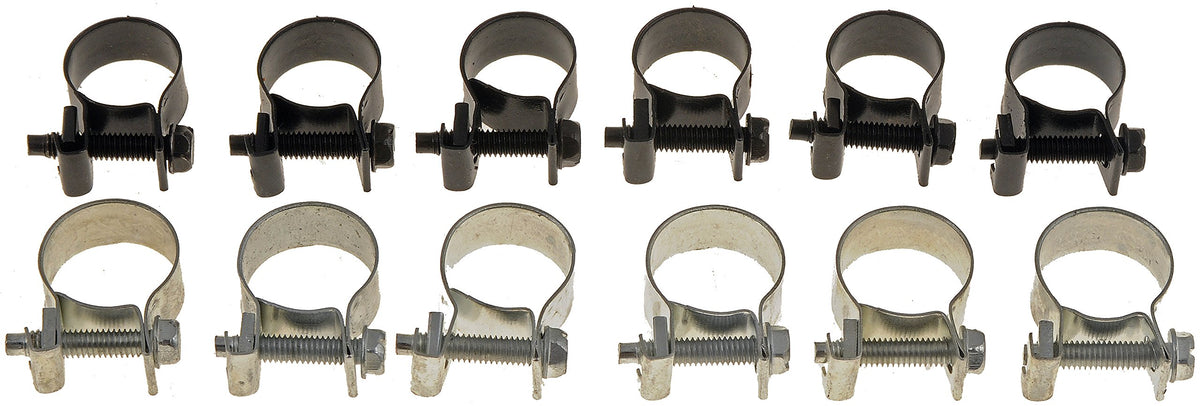 DORMAN 55172 Dorman 55172 Fuel Injector Hose Clamps - Range 9/16 To 5/8 In. (14 To 16mm), 12 Pack Universal Fit