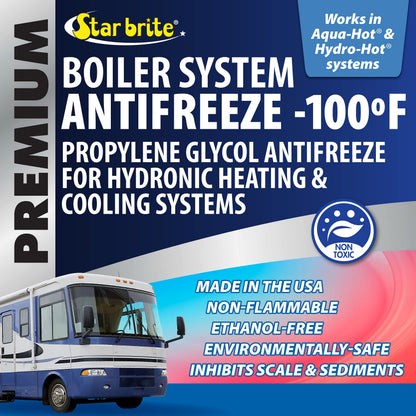STAR BRITE 032700 STAR BRITE Premium -100° Boiler System Antifreeze - Propylene Glycol Heating & Cooling Fluid - Made in USA - 1 Gallon (032700)