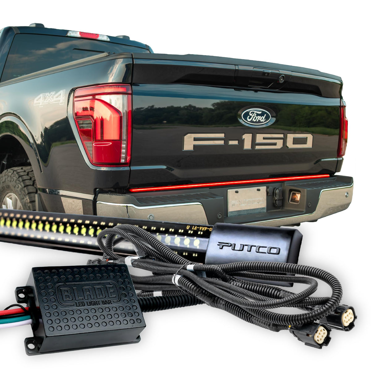 Putco 9201960-37 Putco 60" Blade LED Tailgate Light Bar Red/Amber/White LEDs & Quick Connect Harness - Fits Ford F150 2024-2027 (Only fits Models Without Onboard Scale/Tow Tech & OE LED Taillights)