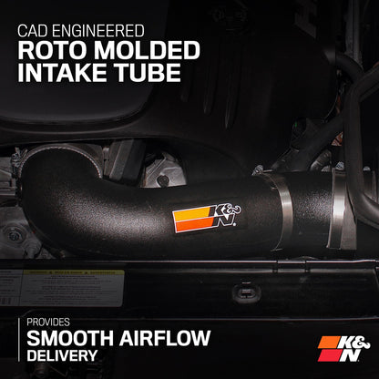 K&N 57-2575 Cold Air Intake System: High-Flow Air Filter
