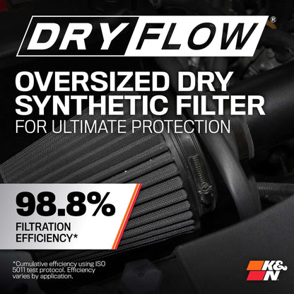 K&N FILTER 71-3070 K&N Cold Air Intake System: Dry-Flow Air Filter, Increase Performance & Towing: Compatible with 2009-2014 Chevy/GMC/Cadillac Silverado, Suburban, Tahoe, Sierra, Yukon, Escalade, Avalanche, 71-3070