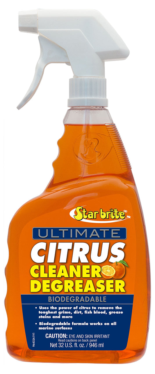 STAR BRITE 096432 STAR BRITE Ultimate Citrus Cleaner & Degreaser - Powerful Biodegradable Formula - Boat and Home Cleaning Solution - 32 OZ (096432)