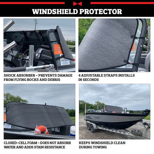 TRUXEDO 1117432 RealTruck TruXedo Boat Windshield Protector by TruXedo | 1117432 | Universal Fitment