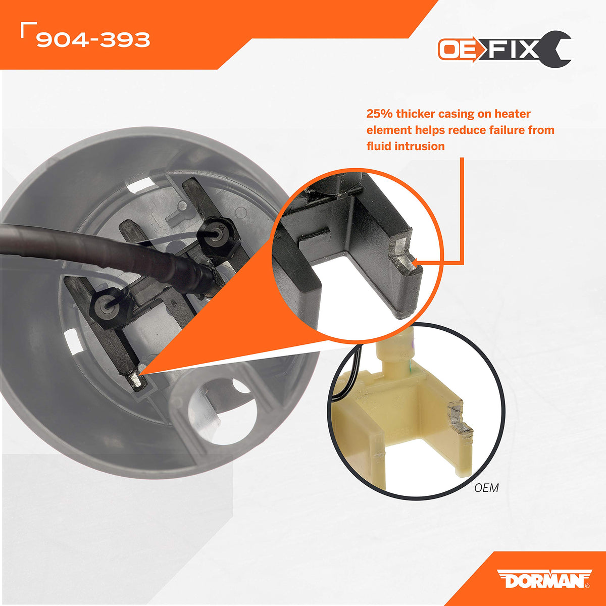 DORMAN 904-393 Dorman 904-393 Diesel Exhaust Fluid Heater Compatible with Select Ford Models (OE FIX)