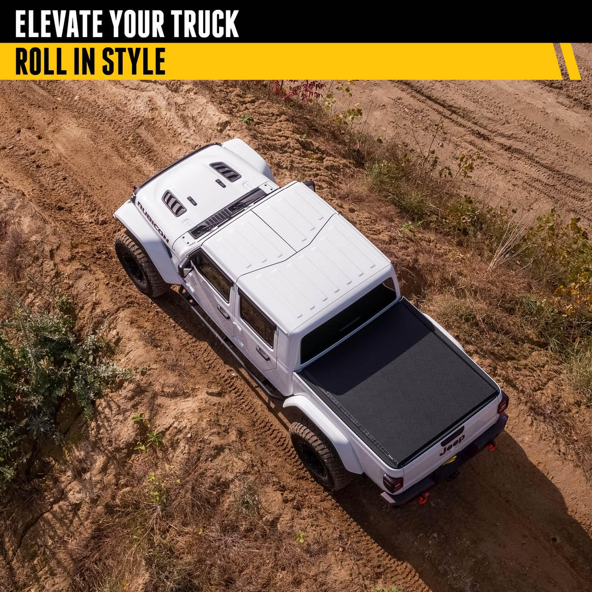 TRUXEDO 557101 RealTruck TruXedo Lo Pro Soft Roll Up Truck Bed Tonneau Cover | 557101 | Fits 2024 Toyota Tacoma 6' Bed (72")