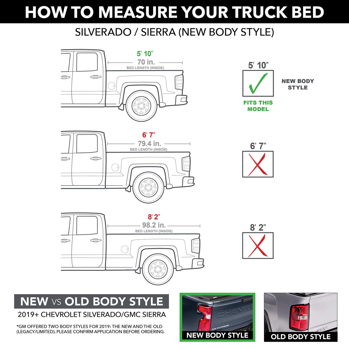 RealTruck T-80481 RealTruck Retrax RetraxPRO XR Retractable Truck Bed Tonneau Cover – T-80481 – Fits 2019 - 2025 Chevy/GMC Silverado/Sierra, works w/ MultiPro/Flex tailgate (w/o Carbon Pro bed) 5' 10" Bed (69.9")