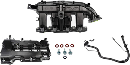 DORMAN 615-380KIT Dorman Improved Design 615-380KIT Intake Manifold and Valve Cover Complete Kit with Upgraded Valve Compatible with Select Buick/Chevrolet Models (OE FIX)