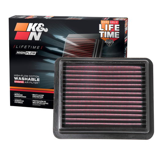K&N FILTER 33-5072 K&N High-Flow Original Lifetime Engine Air Filter: Increase Power: Premium, Washable: Compatible with 2018-2022 HONDA: Accord, 33-5072