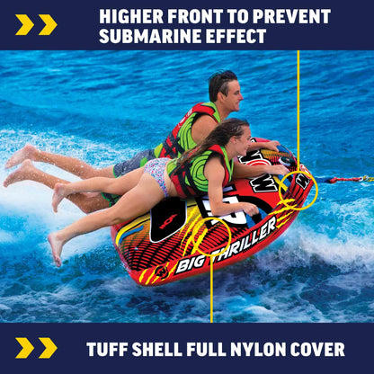 WOW SPORTS 18-1010 WOW Sports Thriller Towable Deck Tube - 1-2 Person